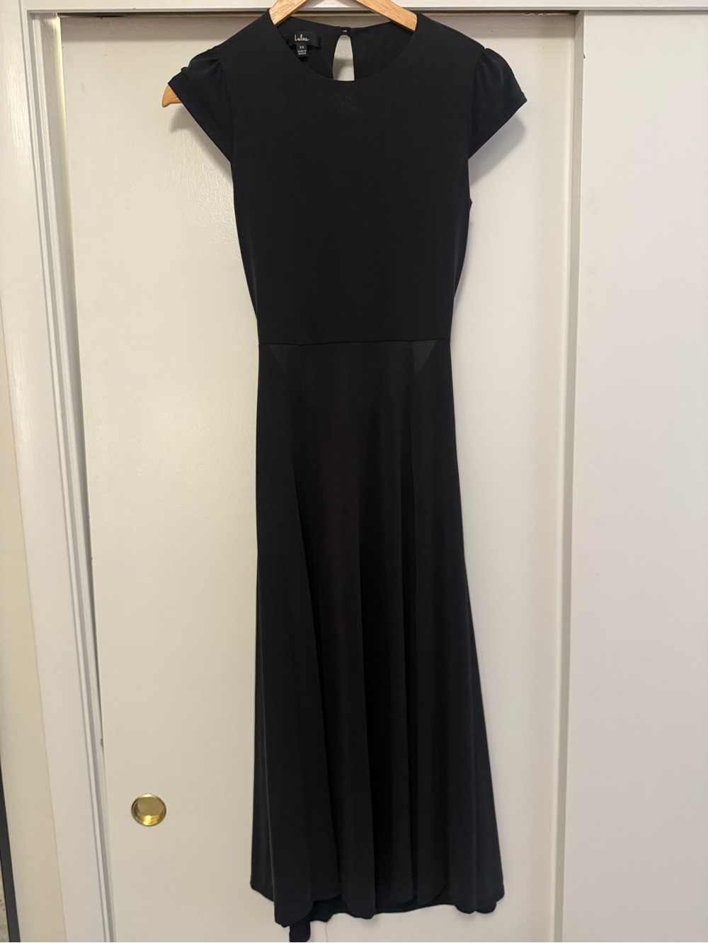 Lulu’s Black Open Back Midi Dress